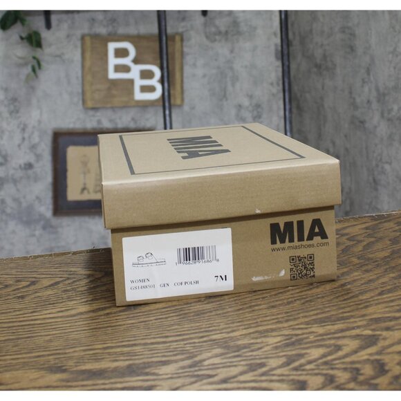 NWT Mia Womens Gen Double Buckle Flat Sandals GS1488501 Coffee Brown 7M - Picture 7 of 8